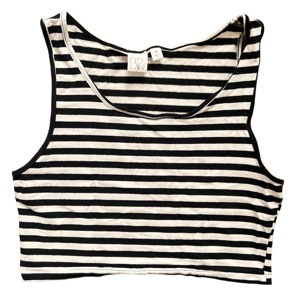 BP. | Striped Cropped Tank Top